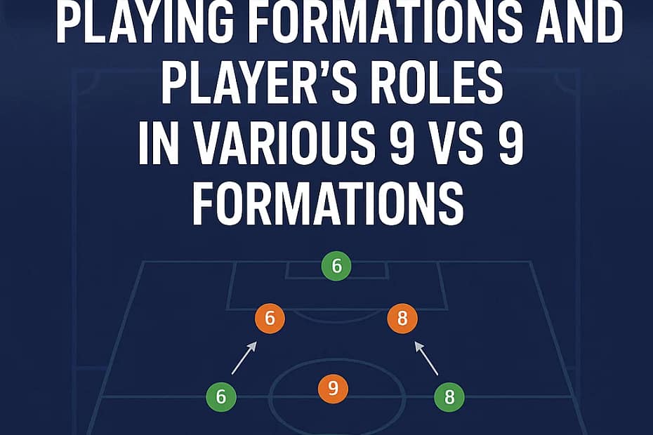 Playing Formations and Player’s Roles in Various 9 vs 9 Formations